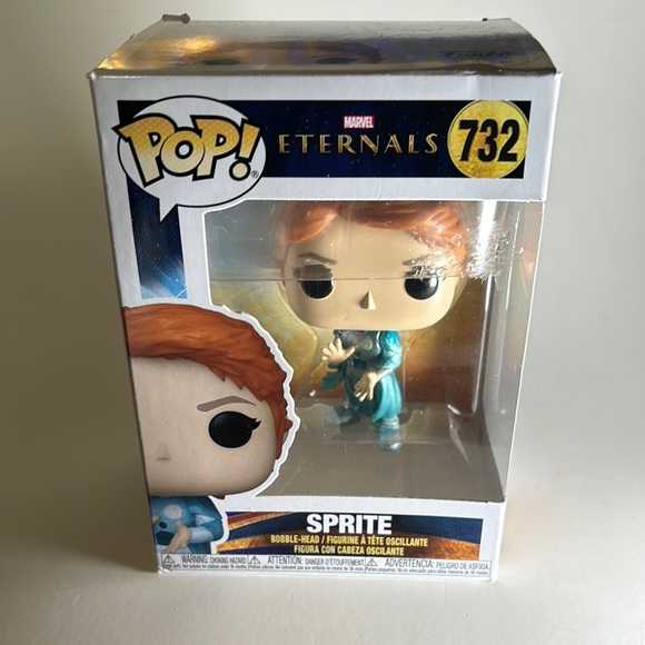 New-Funko Pop! Marvel Eternals Sprite Figure - Blue and Orange - Picture 1 of 10